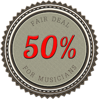 50 Prozent für Musikinterpreten